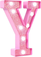 LED Marquee Light up Letters Y   Light up Number Sign for Birthday Party,Girls R