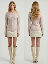 Moda International Pink Pom Pom Sweater