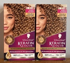 2 Boxes Schwarzkopf Keratin Hair Color 9.00 Honey Blonde Permanent Dye Moisture