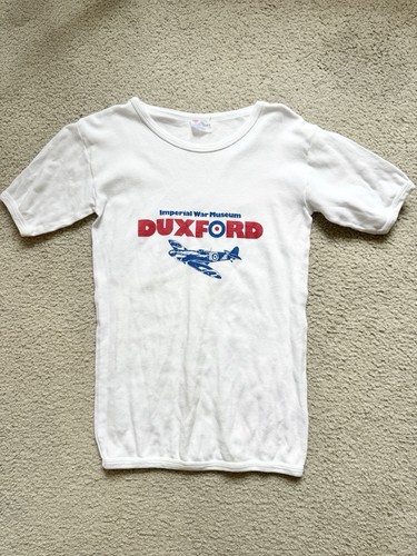 Vintage T-shirt made in Britain, 100% Cotton. Imperial War Museum DUXFORD