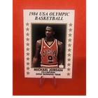 1984 USA Olympic Basketball Michael Jordan Co-Captain Gold Winning Team Card