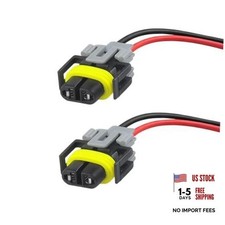 H11 H8 Wiring Harness, Female Adapters Wiring Harness Sockets, Fog Light 2PCS