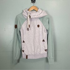 Naketano Pullover Hoodie Green Gray Medium
