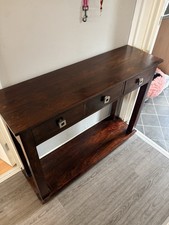 Console Table Solid Wood dark mango  Good Quality