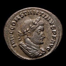 *Lucernae* Constantine I Follis GENIO POP ROMANI / PLG Lugdunum 307-337 A.D.