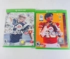 Lot of 2 Xbox One Used Sports Games Madden 17 And 20 ML427/ML428