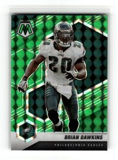 Brian Dawkins 2021 Panini Mosaic #161 Philadelphia Eagles Prizm Green HOF