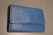 Authentic Louis Vuitton Blue Epi 6 Key Holder See Pictures