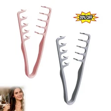 USA Wide Tooth Hair Comb Wide Tooth Comb For Curly Hair Roots Volumizing 
