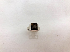 Sterling Silver .925 Square 12mm Tiger's Eye Ring Size 7