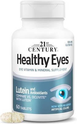 Healthy Eyes with Lutein Vision Support Tablets, 60 Count