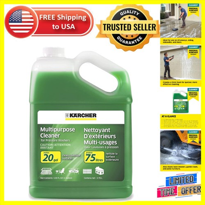 #ad Kärcher Detergent 128 Fl. Oz. Liquid Cleaner for Eco Friendly Pressure Washing $34.99