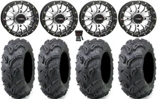 System 3 ST-3 Machined 14" Wheels 27" Zilla Tires Yamaha Viking Wolverine