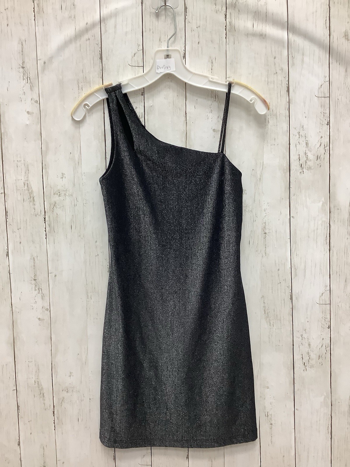 Vintage Byer Too! California Black Glitter Shimmer Spaghetti Strap Dress - Small