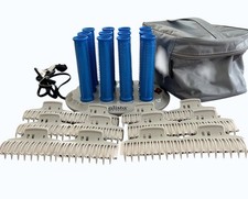 CALISTA HOT ROLLERS 12 roller  Clips LONG Complete Set With bag 13.5cm Rollers