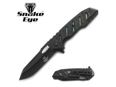 8'' Snake Eye Spring Assist Tactical Pocket Folding Survival Hunting Knife w/Clip