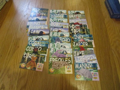 Ty Beanie Babies Collectors Cards Series  1st Edition over 60 different Cards