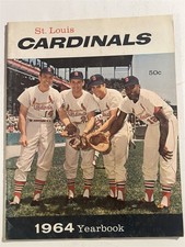 1964 ST LOUIS CARDINALS Yearbook BILL WHITE Ken BOYER Dick GROAT Julian JAVIER
