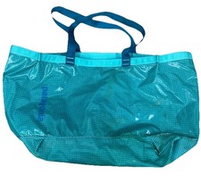 Patagonia Black Hole Gear Tote 28L Aqua Lightweight Packable Travel Used