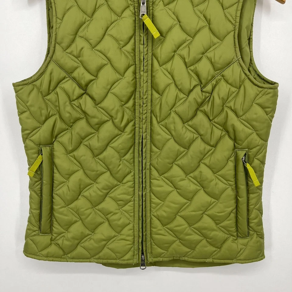 Chaleco acolchado Royal Robbins para mujer talla S verde cremallera completa bolsillos ropa exterior Foto 3 de 4