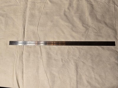 Starrett C416R-24 Heavy Spring Tempered Steel Rule 24'', Made in USA