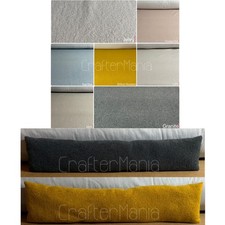 Soft Teddy Fleece Draught Excluder Draft Wind Stopper Door Filled Snake Cushion