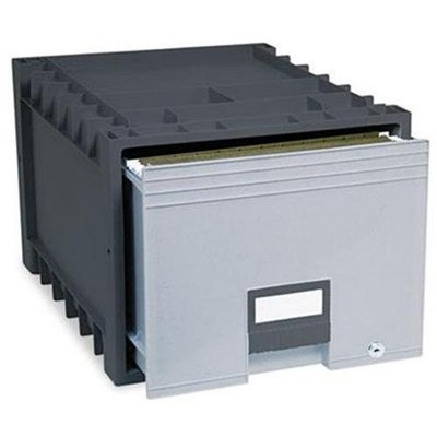 Storex Black/gray Heavy-duty Archive Drawer - X 18'' Width - External Dimensions: