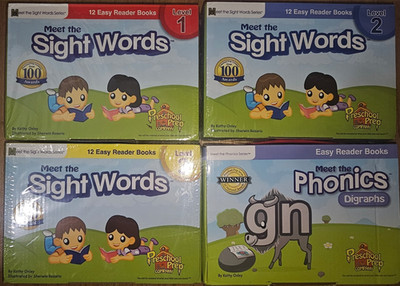 Meet The Sight Words - Level 1,2,3 AND Meet the phonics Diagraphs