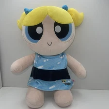 Build A Bear Power Puff Girls Bubbles Plush Theme Dress Powerpuff RARE! 17”