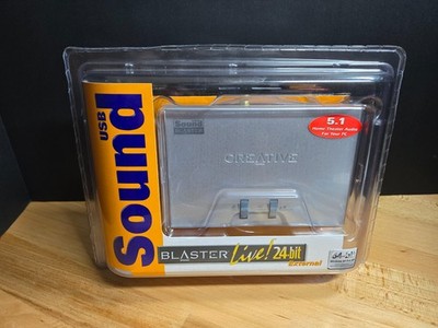 Creative Sound Blaster Live 5.1 24-Bit Audio USB External SB0490 NEW/SEALED