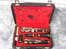 C.G. Conn Vintage Wood Clarinet With Case Untested. Please Read Description