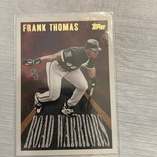 Topps 1996 Road Warriors Frank Thomas RW 16 Chicago White Sox Baseball Card