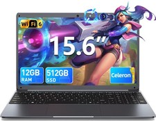 Laptop 15,6 Zoll HD Display Intel N5095 Bis zu 2,9Ghz 12GB + 512GB SSD 7200mAh