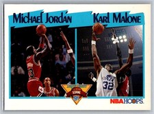 1991-92 Hoops Michael Jordan / Karl Malone LL #306