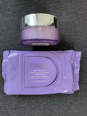 Clinique Take The Day Off Cleansing Balm 3.8 fl oz & 50 Micellar Towelettes