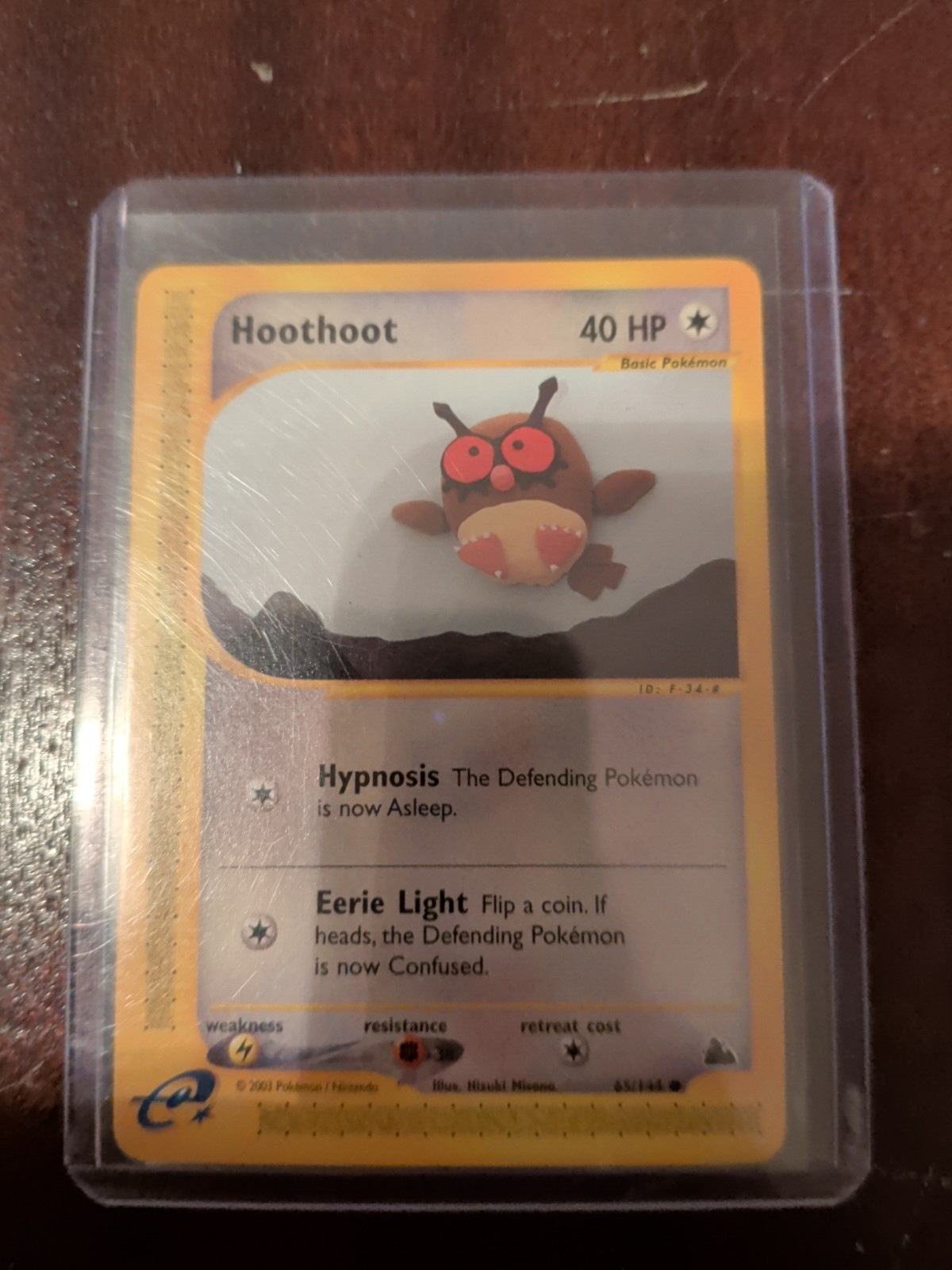 Hoothoot 65/144 Skyridge E-Reader Pokémon Card NM