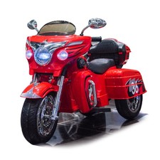 12V Kids Electric Motorcycle Toy with LED Light, Music, Trunk, 3-6 Years