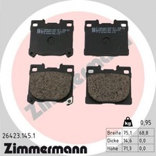 Zimmermann 26423.145.1 Bremsbelagsatz für TOYOTA YARIS P21 PA1 PH1