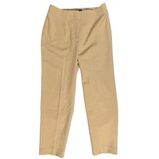 Ann Taylor Petite Tan Classic Fit Straight Leg Career Pants Size 2P