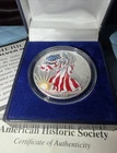 1999 1 oz Silver Colorized American Eagle with COA & Box (Uncirculated)  🇺🇸
