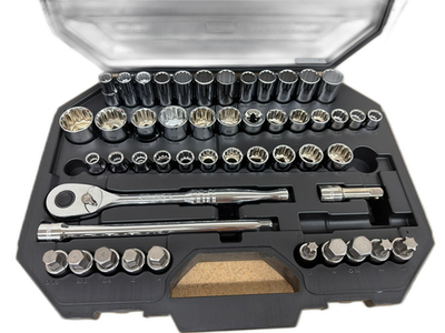#ad Husky 1 2 in. Drive Mechanics Tool Set 52 Piece MISSING 2 PIECES $59.99