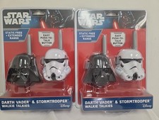 2 Packs NEW UNOPENED Star Wars Darth Vader  Storm Trooper Walkie Talkies Ages