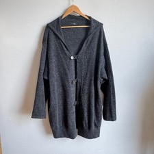 Y  s YOHJI YAMAMOTO 3 Button long Cardigan Alpaca Wool Blend - 2/XL