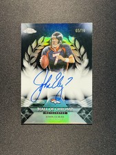 2025 Topps Chrome Hall Of Chrome Auto John Elway #HOCA-JE Black 5/10 SP QF04