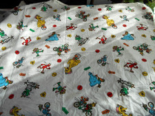 Vintage Sesame Street Big Bird Infant Baby Cotton Receiving Blanket Elmo Burt Er