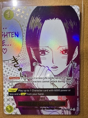 You'll Frighten Me... (Alternate Art) OP14-118 The Azure Sea's Seven Foil