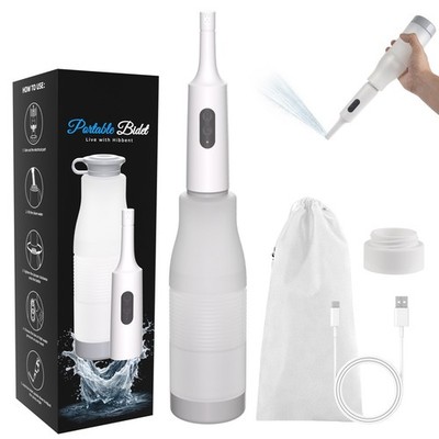Rechargeable Portable Bidet for Holiday Travel Electric Sprayer 4 Pressure Mode