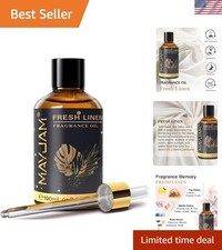 Long-Lasting 100ML Fresh Linen Fragrance Oil with Glass Dropper for Fresh Scents