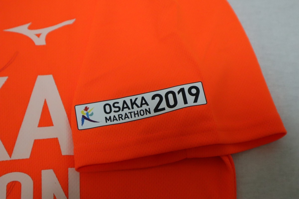 2019 Osaka Marathon Official Running Shirt Jersey Mizuno L