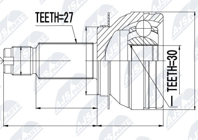 Joint arbre de transmission Subaru Outback kit de remplacement direct train arrière